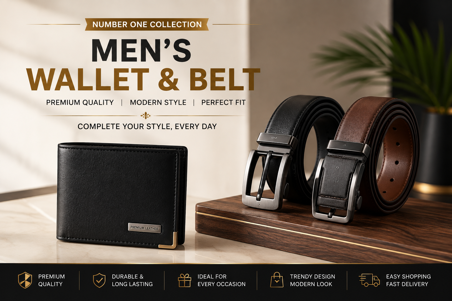 Men's Wallet & Belt